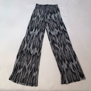 Guess Animal-Print Sheer Wide-Leg Pants